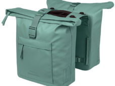 Dubbele fietstas Basil Brooklyn MIK 41L 14 x 30 x 37 cm - groen