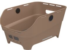 Fietsmand Basil Cento Neo WSL achter 46 x 23 x 14 cm - zand