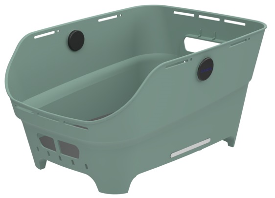 Fietsmand Basil Cento Neo WSL achter 46 x 23 x 14 cm - groen