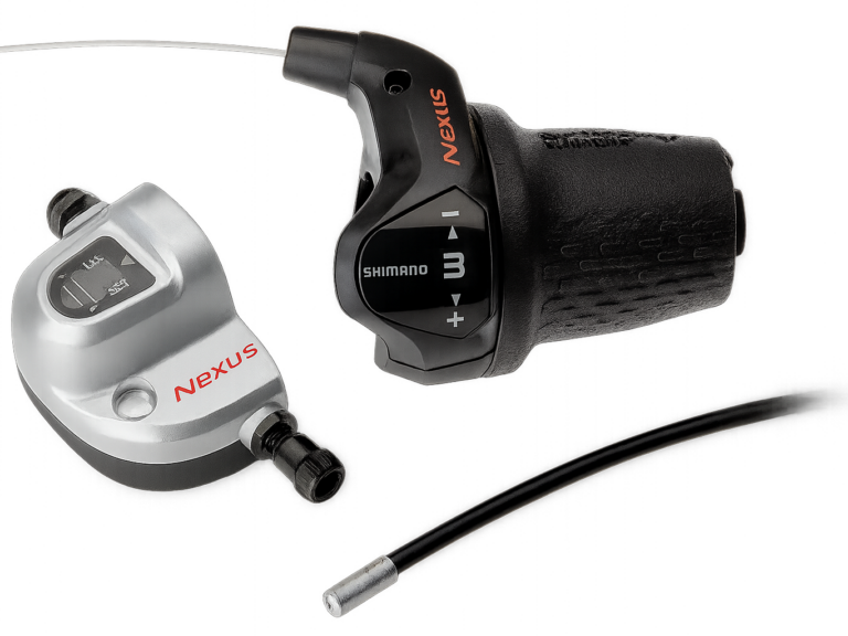 Draaiversteller 3 speed Shimano Nexus SL-3S42E met kabels (1850 mm) en clickbox - zwart (werkplaatsverpakking)