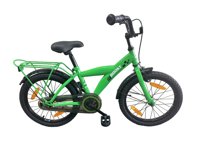 Kinderfiets Bikefun Boost 18 inch met remnaaf - Groen