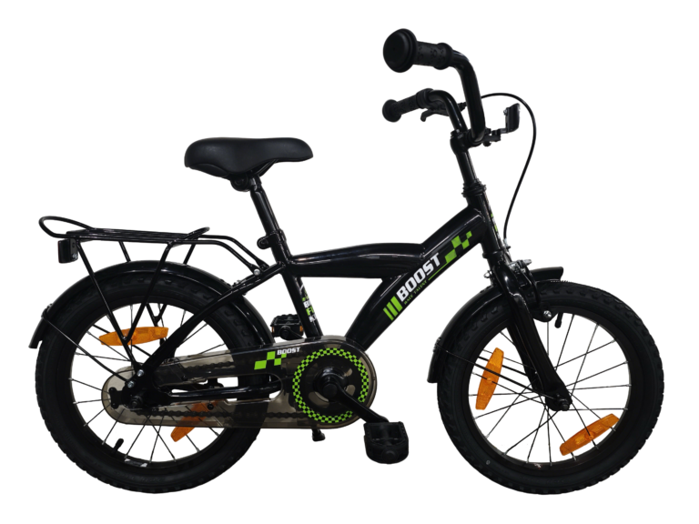 Kinderfiets Bikefun Boost 16 inch met remnaaf - Zwart