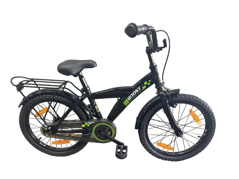 Kinderfiets Bikefun Boost 18 inch met remnaaf - Zwart