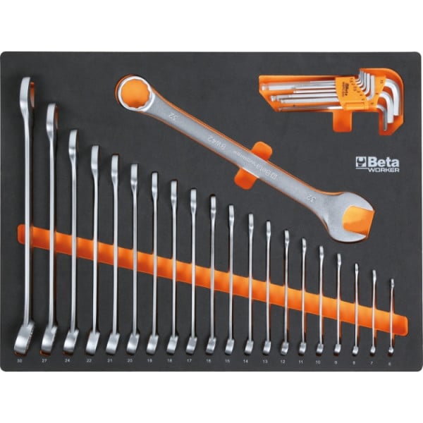 Werkplaatsinrichting Beta Tools C45PRO 2.0 W (werkblad van multiplex hout) inclusief gratis 268-delige gereedschapsset - Afbeelding 3