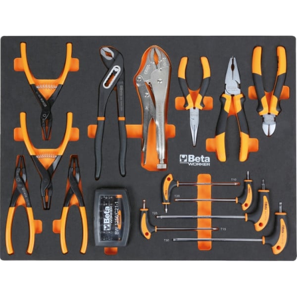 Werkplaatsinrichting Beta Tools C45PRO 2.0 W (werkblad van multiplex hout) inclusief gratis 268-delige gereedschapsset - Afbeelding 5