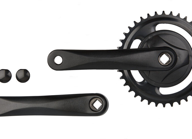 Crankstel Vinty 38T - 170 mm crankarm - zwart