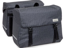 Dubbele fietstas New Looxs Mondi Joy Double - 38 liter - 39 x 18 x 32 cm (2x) - Nima Black