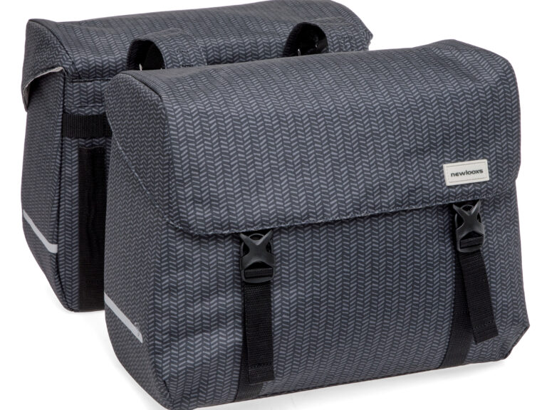 Dubbele fietstas New Looxs Mondi Joy Double - 38 liter - 39 x 18 x 32 cm (2x) - Nima Black