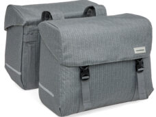 Dubbele fietstas New Looxs Mondi Joy Double - 38 liter - 39 x 18 x 32 cm (2x) - Nima Grey