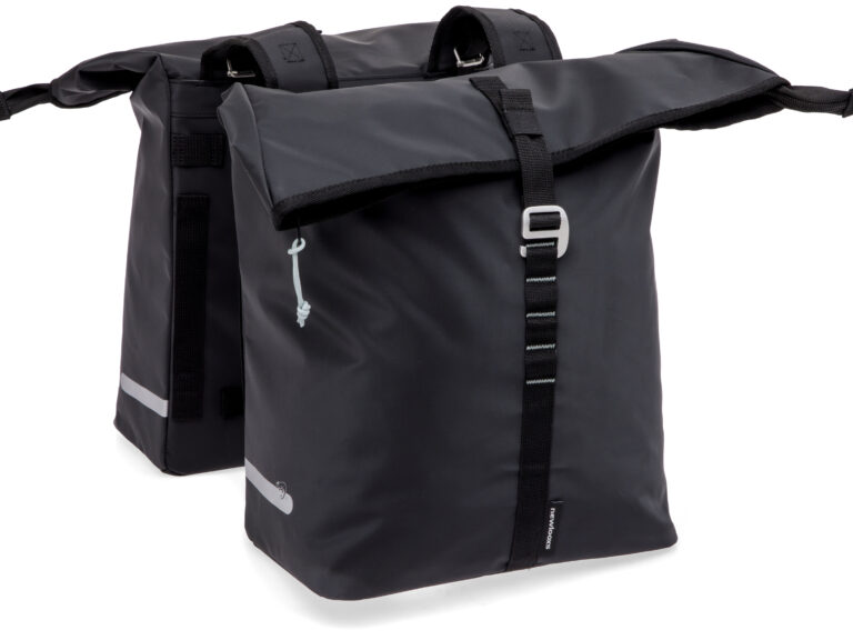 Dubbele fietstas New Looxs Cantos Bag Double MIK 2.0 - 36 liter - 30 x 16 x 36 cm (2x) - Black