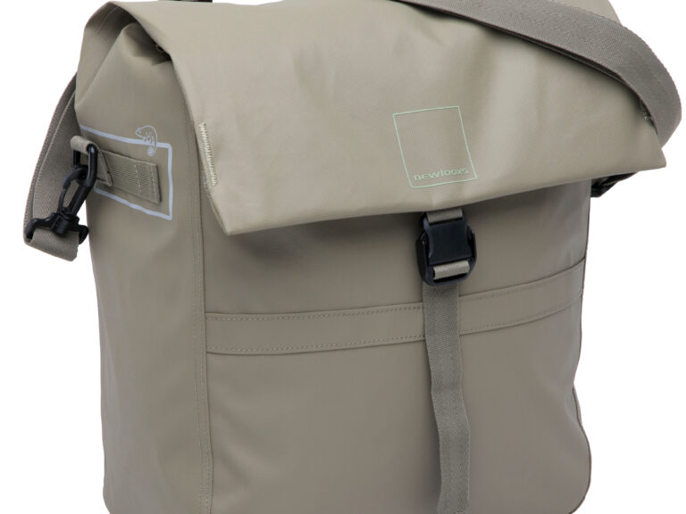 Enkele fietstas New Looxs Leeds Single - 19 liter - 33 x 18 x 38 cm - Taupe