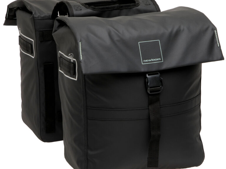 Dubbele fietstas New Looxs Leeds Double - 38 liter - 33 x 18 x 38 cm (2x) - Black