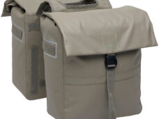 Dubbele fietstas New Looxs Leeds Double - 38 liter - 33 x 18 x 38 cm (2x) - Taupe
