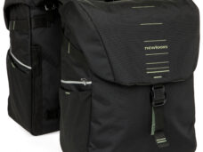 Dubbele fietstas New Looxs Vigo Double - 40 liter - 30 x 19 x 40 cm (2x) - Black-Green
