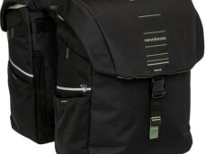 Dubbele fietstas New Looxs Vigo Double RackTime 2.0 - 40 liter - 30 x 19 x 40 cm (2x) - Black-Green