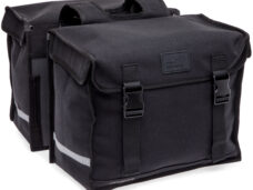 Dubbele fietstas New Looxs Canvas Camping - 66 liter - 43 x 22 x 35 cm (2x) - Black