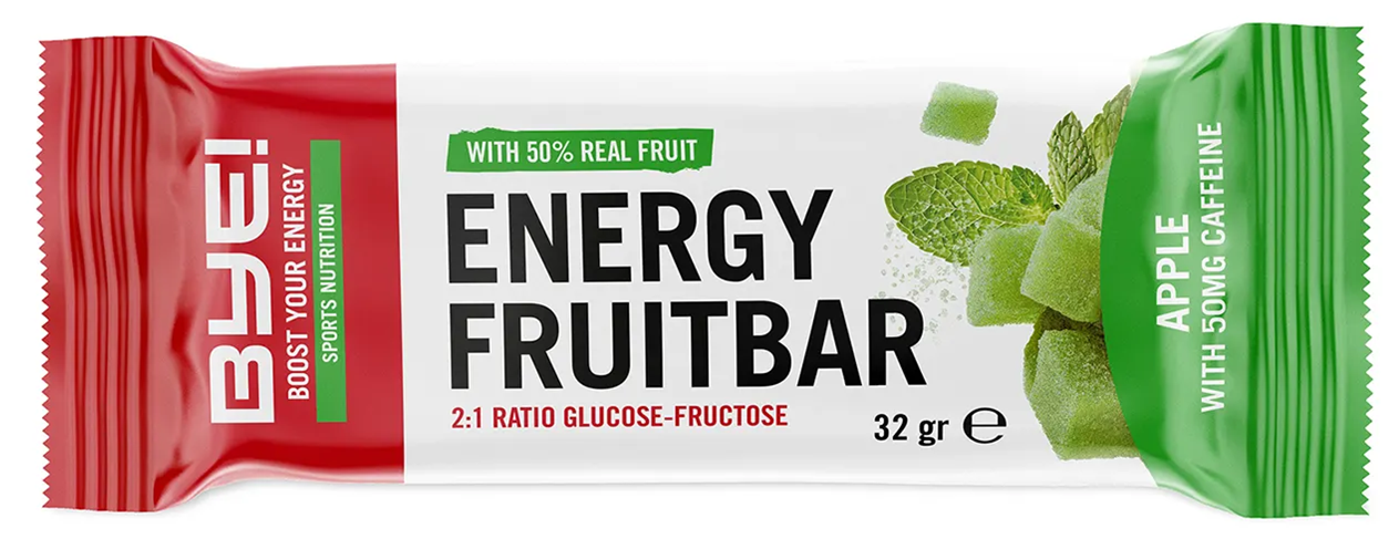 Energy fruitbar BYE! Appel - 32 gram (doos à 24 stuks)