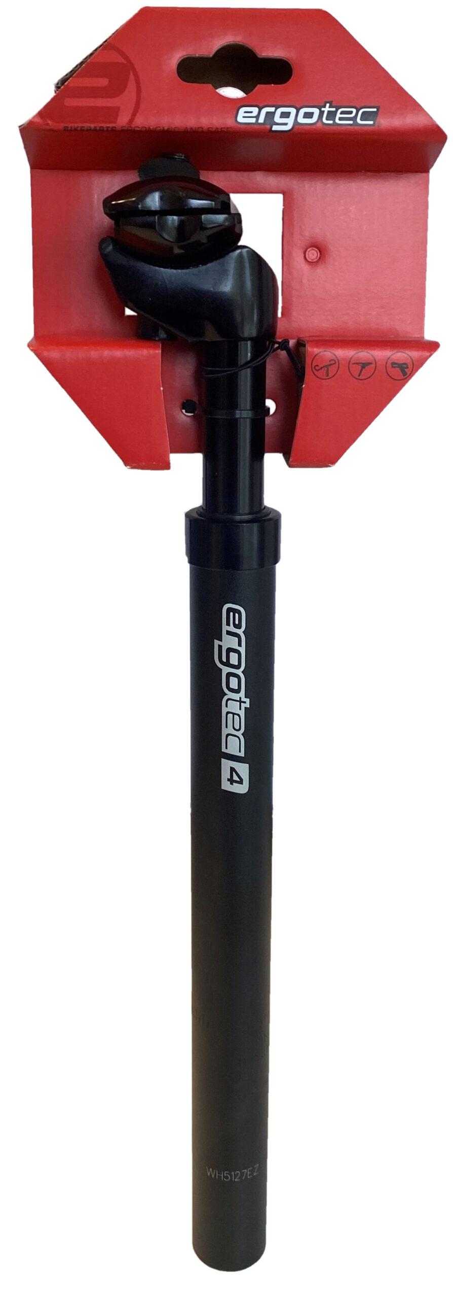 Zadelpen Ergotec verend SP-4.0 ø27.2 / 350 mm - zwart - Afbeelding 2