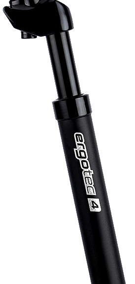 Zadelpen Ergotec verend SP-4.0 ø27.2 / 350 mm  - zwart