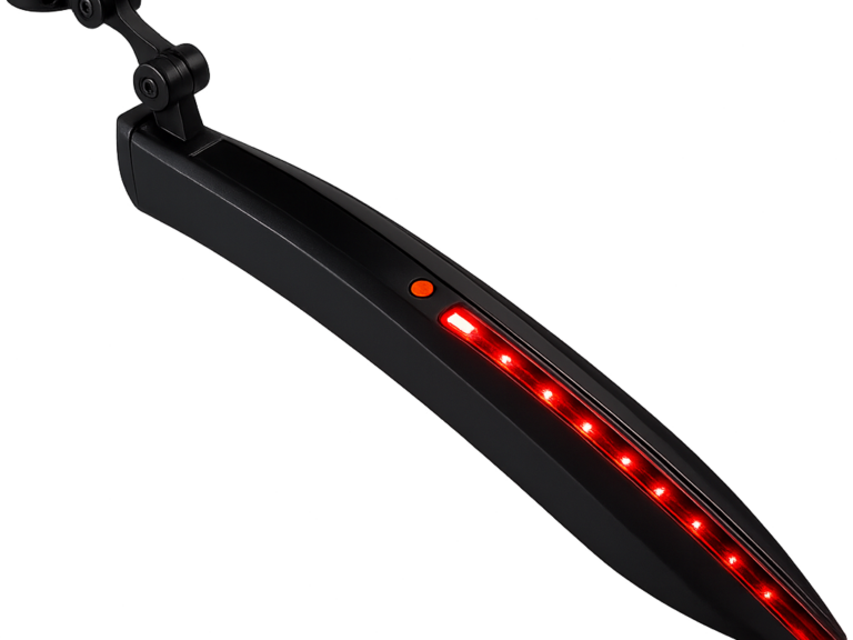 Mirage achterspatbord op zadelpen met QR en LED-strip 24-29 inch
