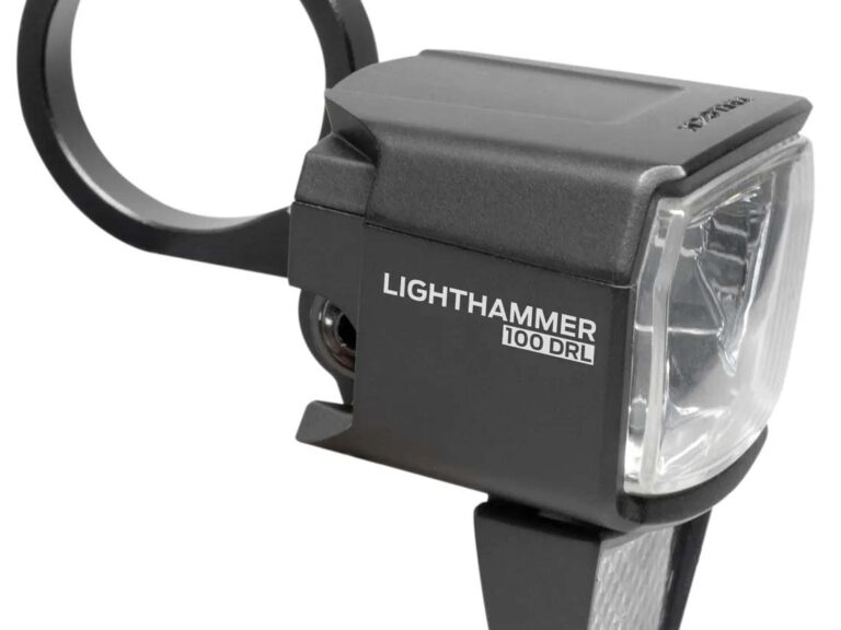 Koplamp Trelock LS 890-T Lighthammer voor 100 lux E-bike incl. vork adapter - zwart