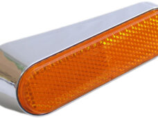 Reflector met chrome houder Vespa LX - Rechts