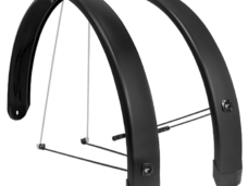Spatbord set Eurofender Tempo Square 28 inch 58mm - zwart