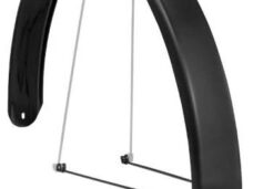 Spatbord achter Eurofender Tempo Square 28 inch 58mm - zwart
