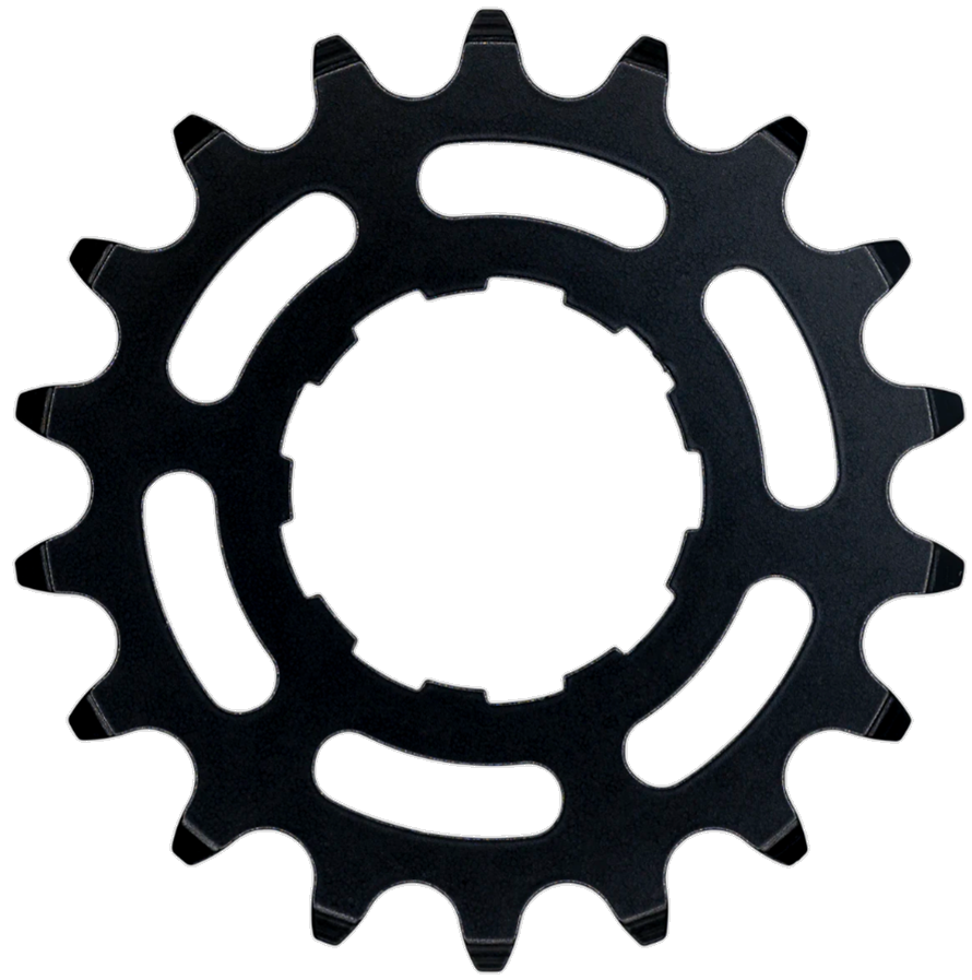 Tandwiel KMC Voor enviolo 18T O-MO Staal 3/32 inch - Zwart