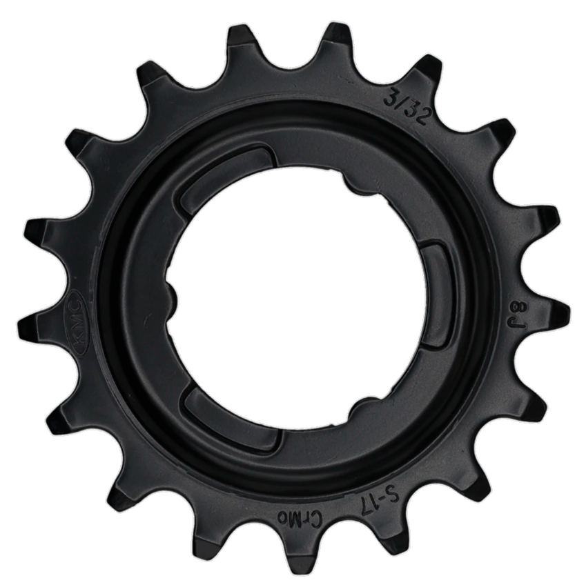 Tandwiel KMC Voor Shimano 17T O-MO Staal 3/32 inch - Zwart
