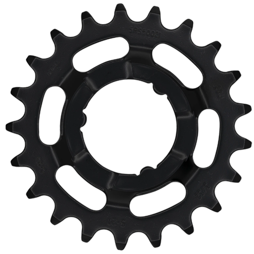 Tandwiel KMC Voor Shimano 21T O-MO Staal 3/32 inch - Zwart