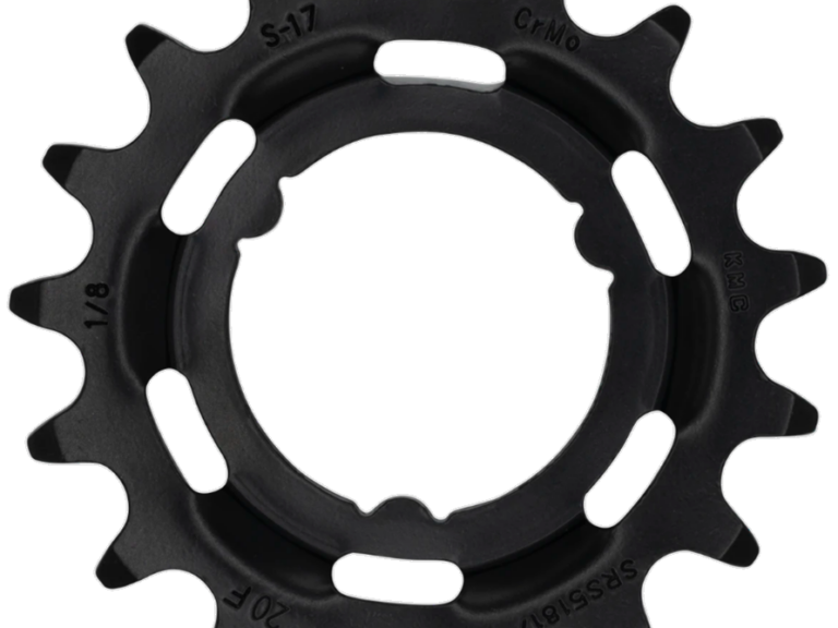 Tandwiel KMC Voor Shimano 17T O-MO Staal 1/8 inch - Zwart