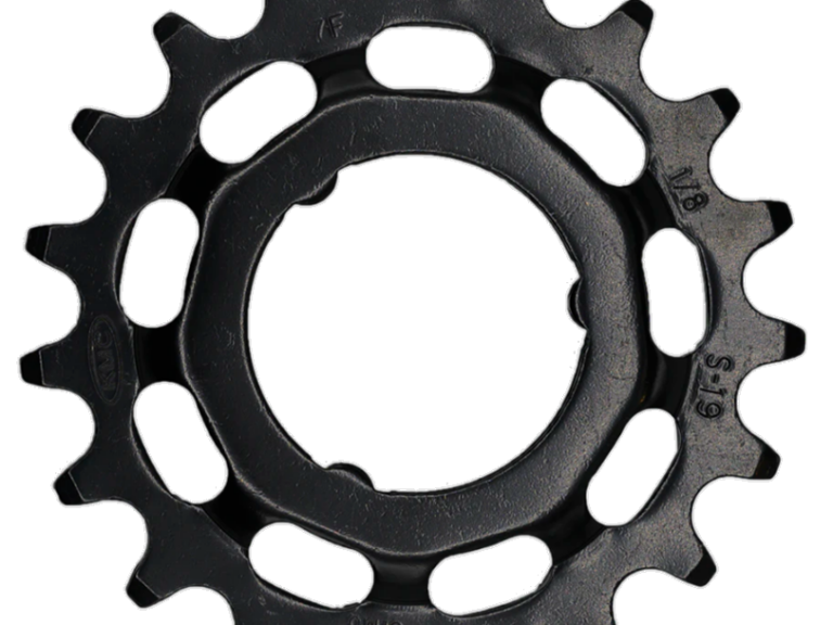 Tandwiel KMC Voor Shimano 19T O-MO Staal 1/8 inch - Zwart