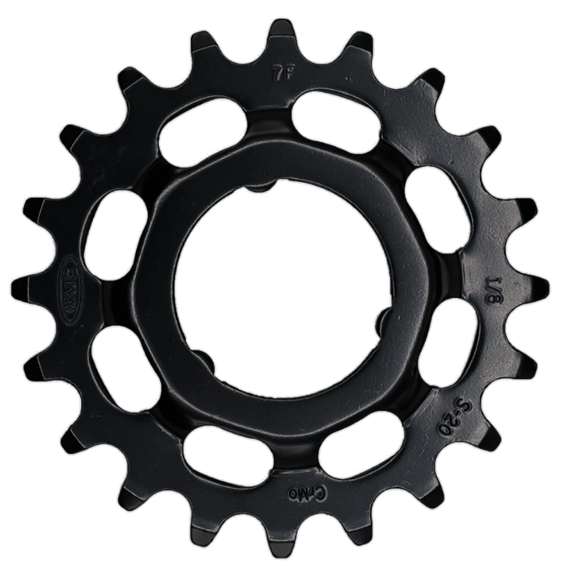 Tandwiel KMC Voor Shimano 20T O-MO Staal 1/8 inch - Zwart