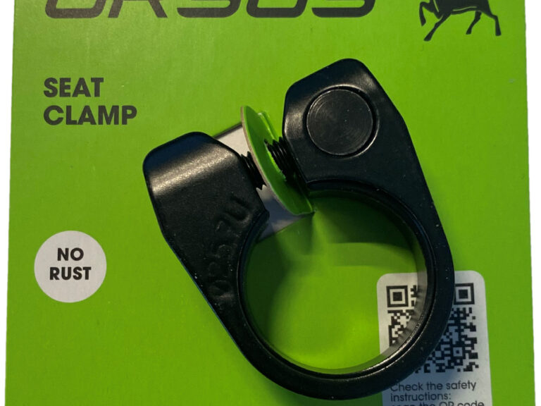Zadelpenklem Ursus ø25.7 mm aluminium  - zwart