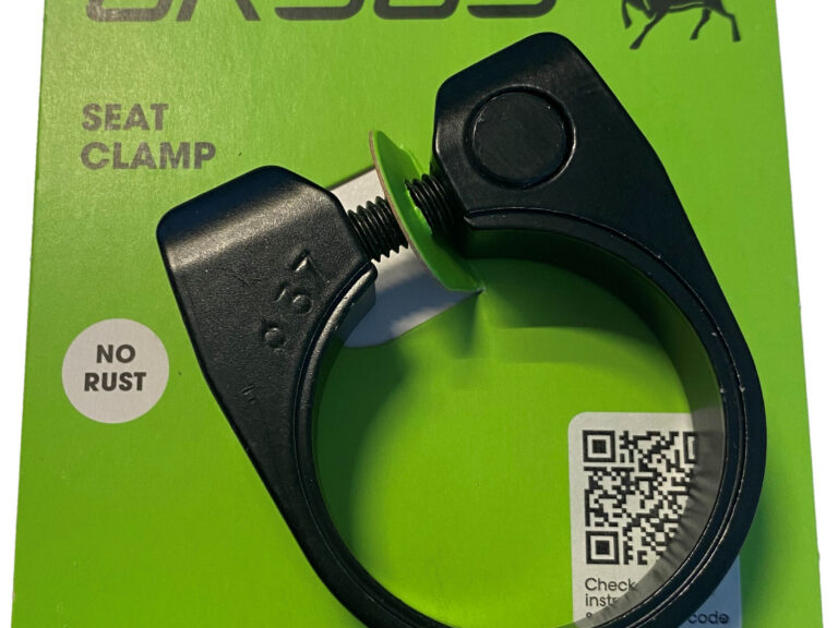 Zadelpenklem Ursus ø37.0 mm aluminium - zwart