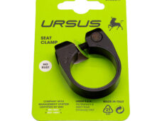 Zadelpenklem Ursus ø38.1 mm aluminium - zwart