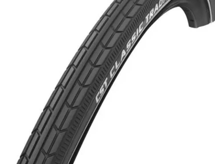Buitenband CST Classic Tradition 26 x 1 3/8'' / 37-590 - zwart met witte lijn