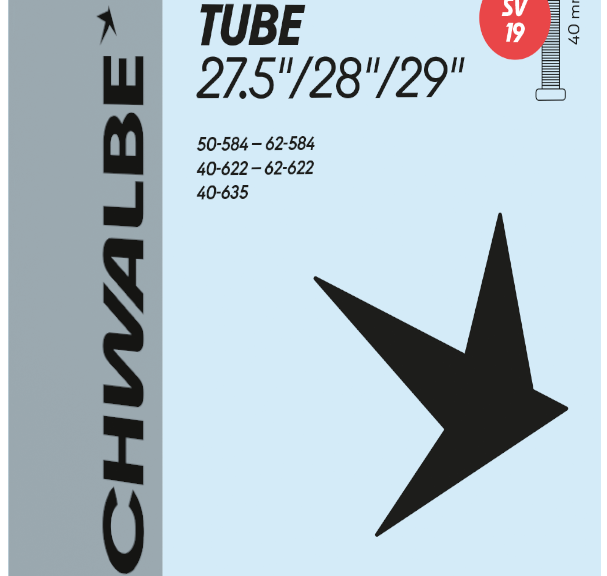 Binnenband Schwalbe SV19 27.5"/28"/29" 40/62-584/635 - 40mm ventiel