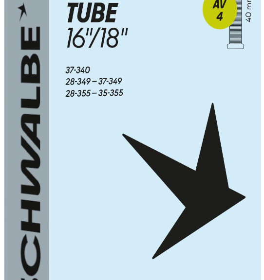 Binnenband Schwalbe AV4 16"/18" 28/37-340/355 - 40mm ventiel