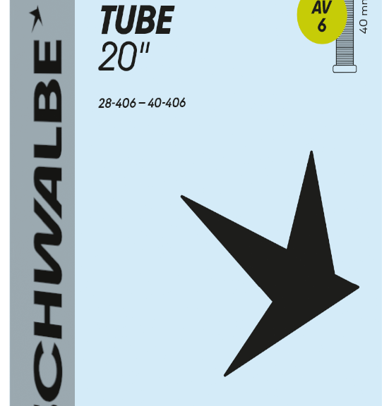 Binnenband Schwalbe AV6 20" 28/40-406 - 40mm ventiel
