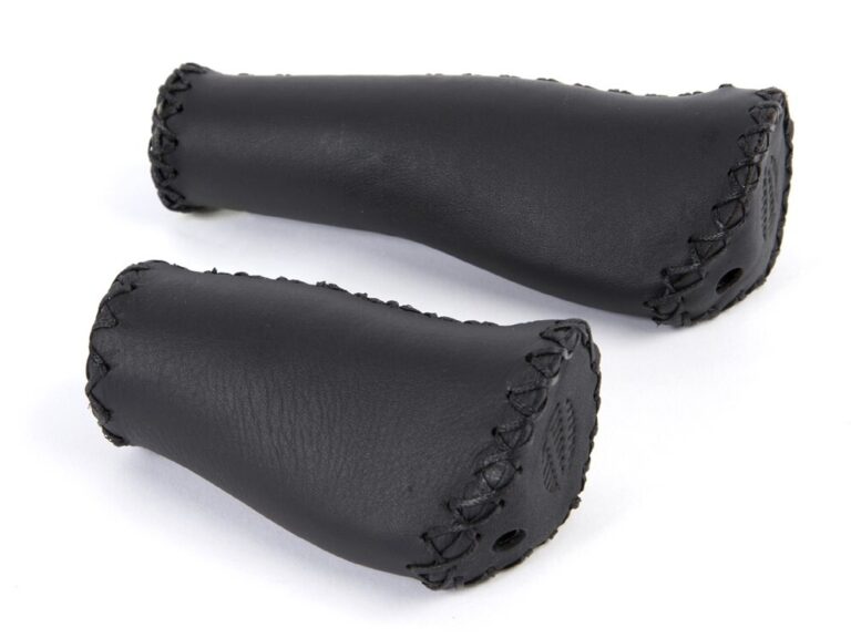 Handvatset Velo Ergo leer - 135/92 mm - zwart