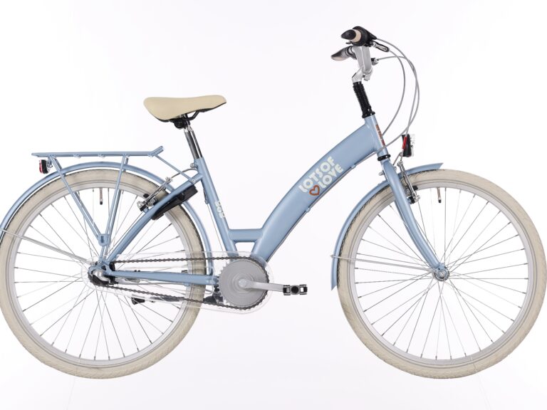 Kinderfiets Bikefun Lots of Love 24 inch met Nexus 3 versnelling/remnaaf - Blauw mat