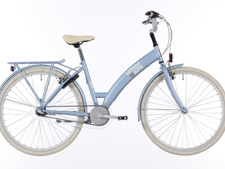Kinderfiets Bikefun Lots of Love 26 inch met Nexus 3 versnelling/remnaaf - Blauw mat