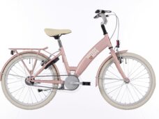 Kinderfiets Bikefun Lots of Love 20 inch met Remnaaf - Mahogany Roze