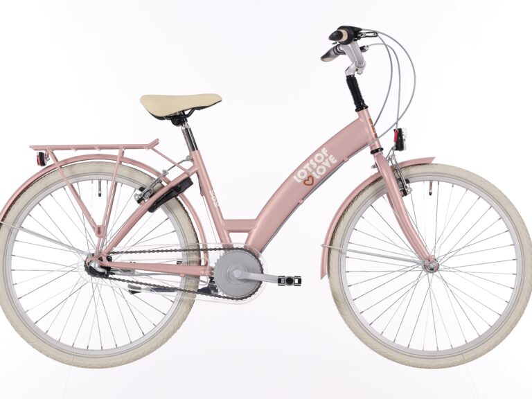 Kinderfiets Bikefun Lots of Love 24 inch met Nexus 3 versnelling/remnaaf - Mahogany Roze