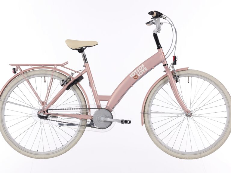 Kinderfiets Bikefun Lots of Love 26 inch met Nexus 3 versnelling/remnaaf - Mahogany Roze