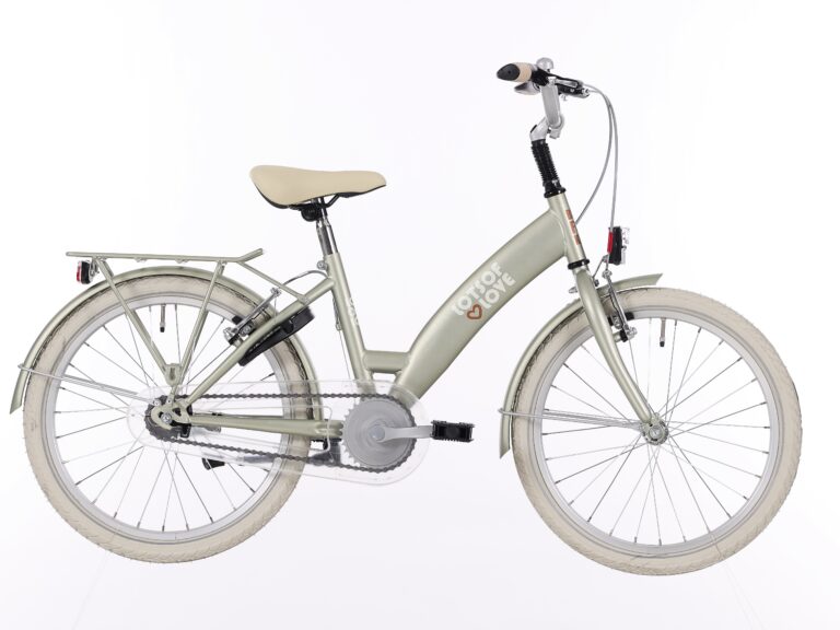 Kinderfiets Bikefun Lots of Love 20 inch met Remnaaf - Desert Sage