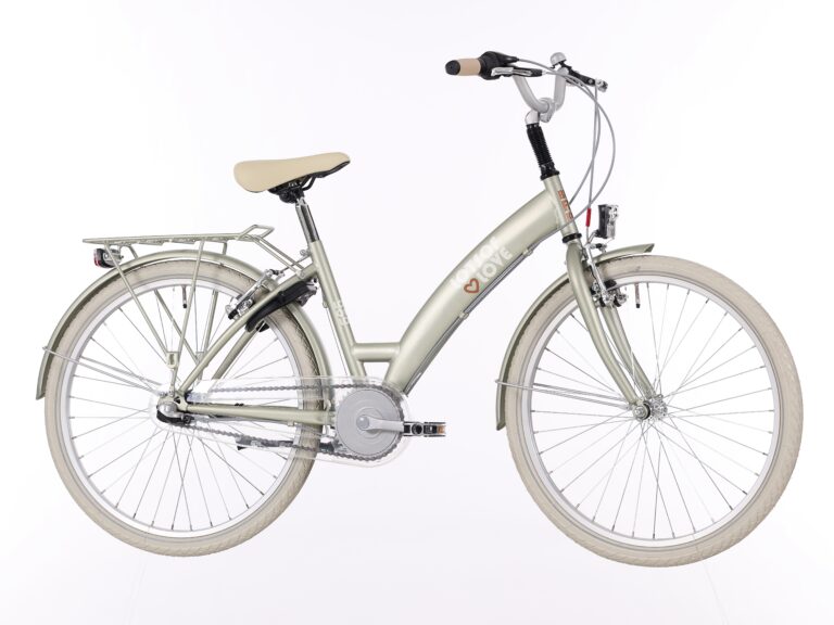 Kinderfiets Bikefun Lots of Love 24 inch met Nexus 3 versnelling/remnaaf - Desert Sage