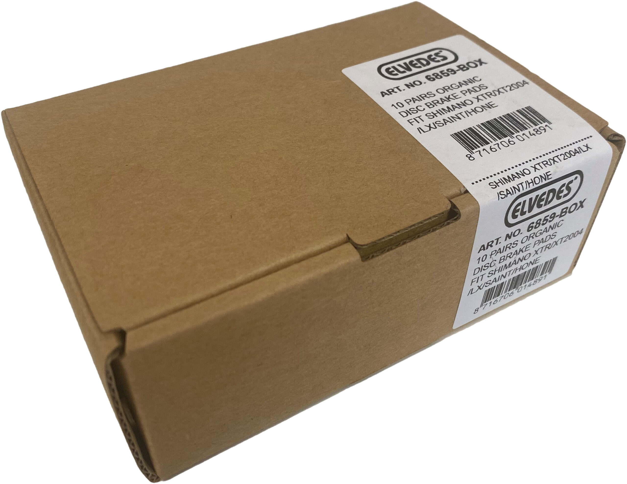 Schijfremblokset Elvedes organisch Shimano BR-M595 etc. / TRP Dash (10 paar) - Afbeelding 2